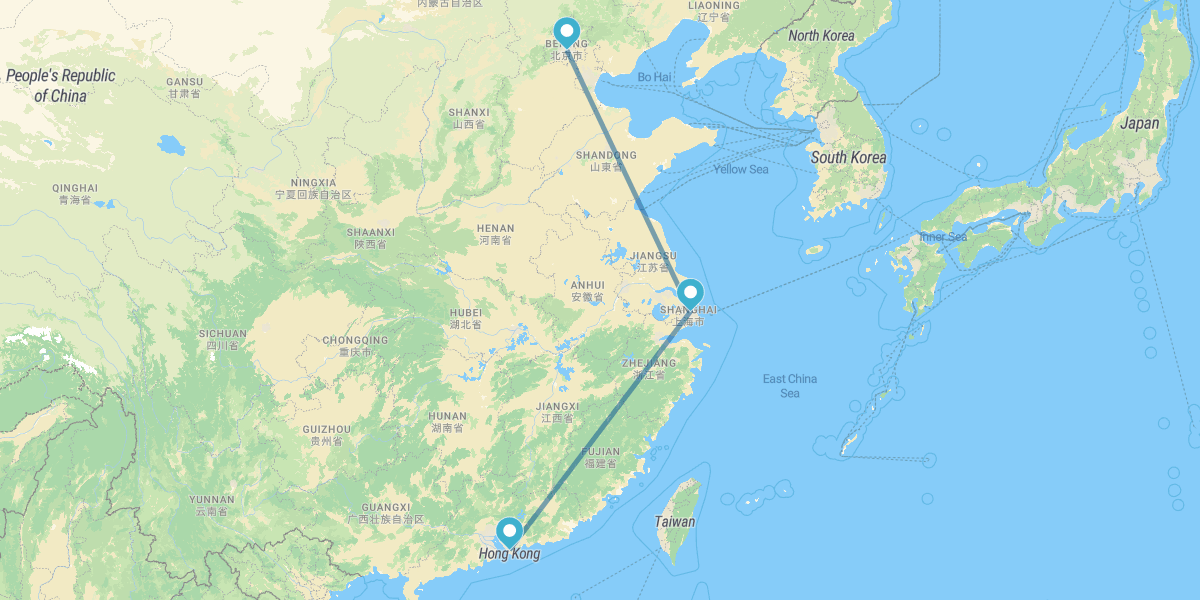 Pequim, Shenzhen e Xangai
