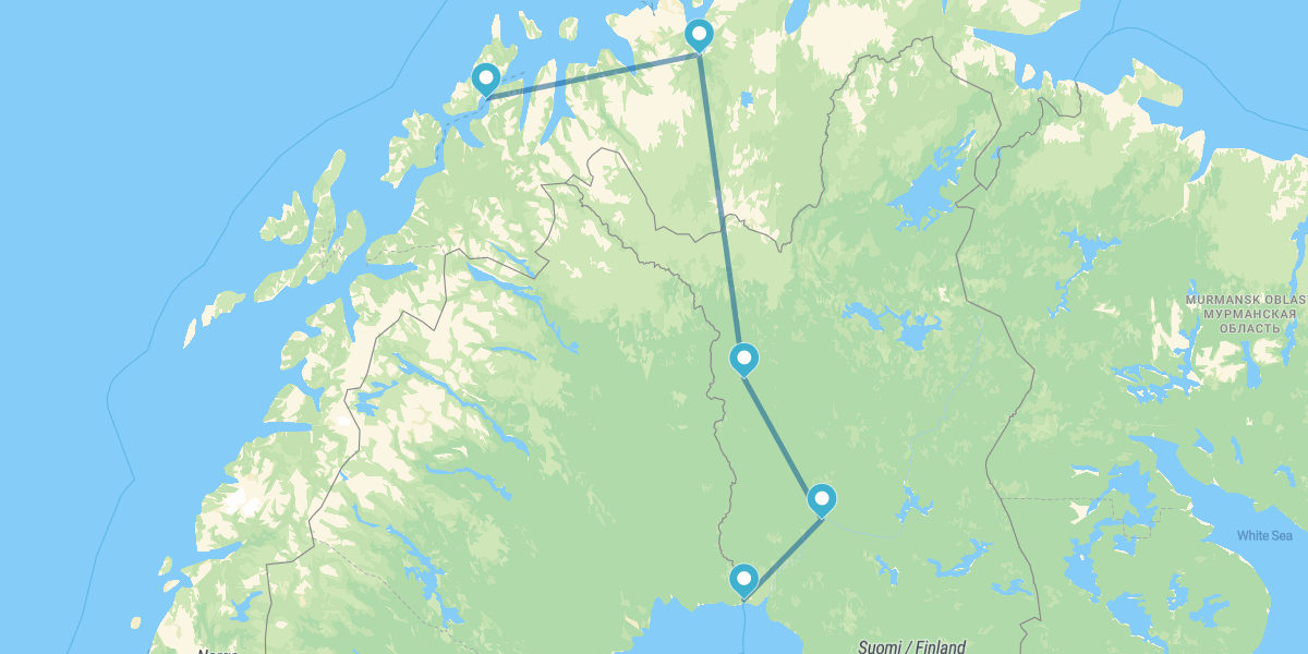 Tromso, Alta, Rovaniemi e Círculo Polar Ártico
