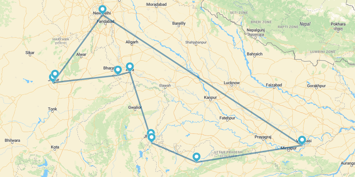 Namasté: Triângulo Dourado, Khajuraho e Varanasi
