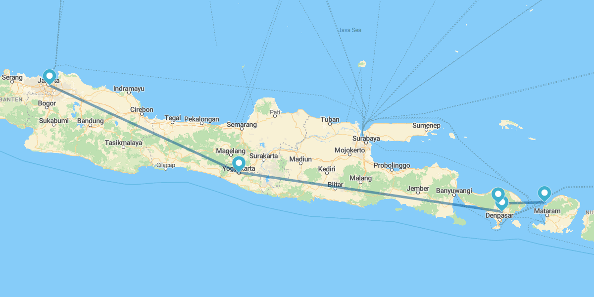 Java, Bali e Ilhas Gili