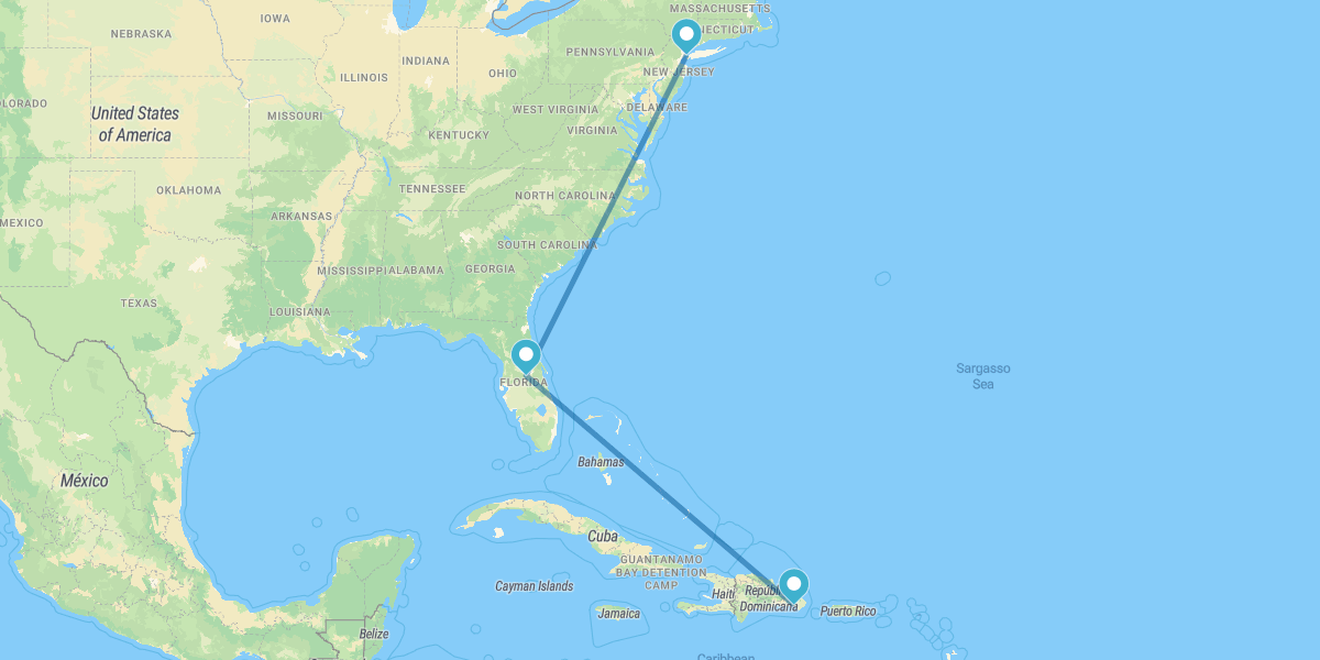 Nova Iorque, Walt Disney World Orlando e Bayahibe