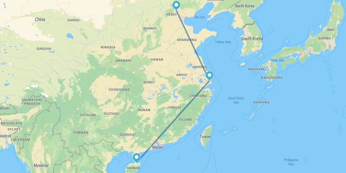 Pequim, Xangai e Praias de Hainan