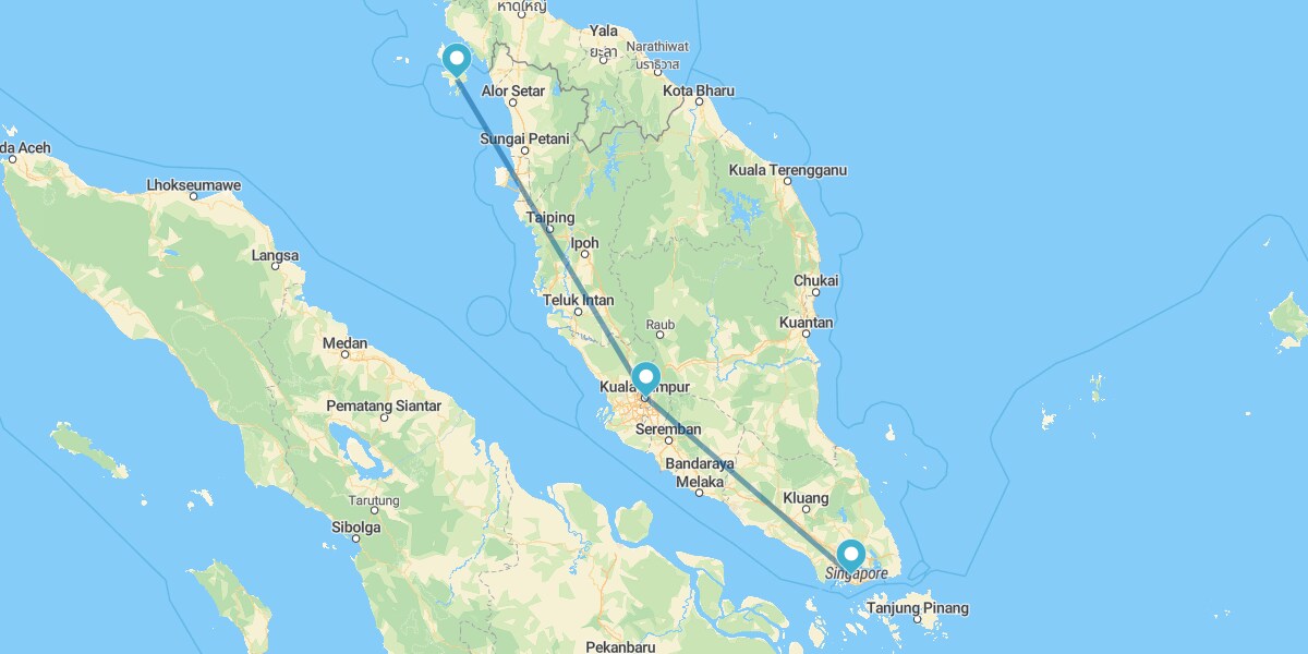 Singapura, Kuala Lumpur e Langkawi