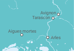 Itinerário do Cruzeiro França - CroisiEurope