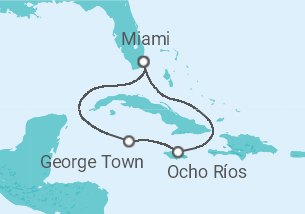 Itinerário do Cruzeiro Ilhas Caimão, Jamaica - Carnival Cruise Line