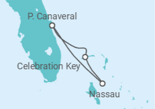 Itinerário do Cruzeiro Bahamas - Carnival Cruise Line