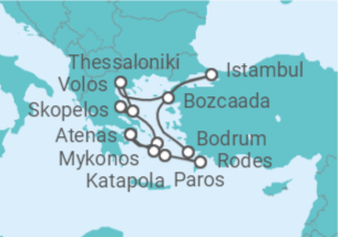 Itinerário do Cruzeiro Grécia, Turquia - Explora Journeys