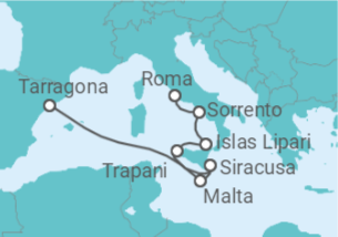 Itinerário do Cruzeiro Itália, Malta - Explora Journeys