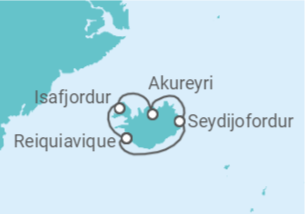 Itinerário do Cruzeiro Islândia - Celebrity Cruises