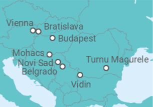 Itinerário do Cruzeiro Áustria, Hungria - Crucemundo