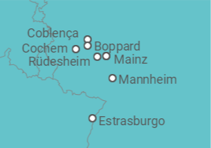 Itinerário do Cruzeiro Alemanha - Crucemundo