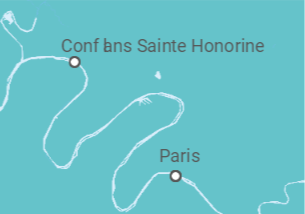 Itinerário do Cruzeiro França - CroisiEurope