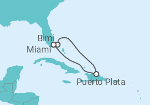 Itinerário do Cruzeiro Sedução Dominicana - Virgin Voyages