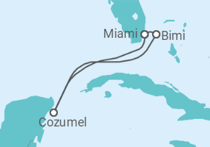 Itinerário do Cruzeiro Riviera Maya  - Virgin Voyages