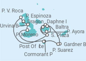 Itinerário do Cruzeiro Ilhas Galápagos - Celebrity Cruises