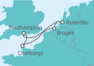 Itinerário do Cruzeiro França, Bélgica, Holanda - MSC Cruzeiros