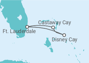 Itinerário do Cruzeiro EUA - Disney Cruise Line