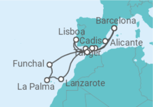 Itinerário do Cruzeiro Espanha, Portugal, Gibraltar - Explora Journeys