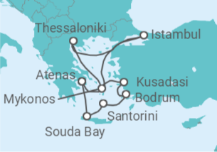 Itinerário do Cruzeiro Turquia - Silversea