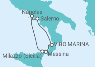 Itinerário do Cruzeiro Itália - CroisiMer