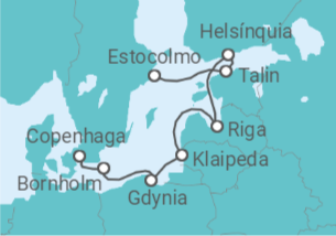 Itinerário do Cruzeiro Polónia, Lituânia, Finlândia, Estónia - Silversea