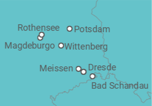 Itinerário do Cruzeiro Dresden • Bad Schandau (Prag) • Potsdam - Nicko Cruises