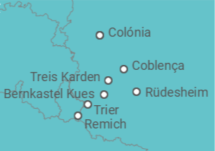 Itinerário do Cruzeiro Köln • Trier • Koblenz • Köln - Nicko Cruises