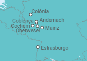 Itinerário do Cruzeiro Köln • Oberwesel • Cochem • Köln - Nicko Cruises