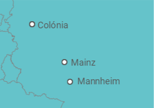 Itinerário do Cruzeiro Köln • Mainz • Mannheim • Köln - Nicko Cruises