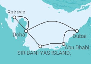 Itinerário do Cruzeiro Emirados Árabes - Celestyal Cruises