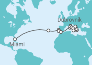 Itinerário do Cruzeiro De Miami (EUA) a Dubrovnik (Croácia) - Seabourn