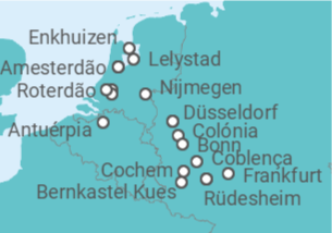 Itinerário do Cruzeiro Alemanha, Holanda - Riverside
