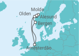 Itinerário do Cruzeiro Noruega - Celebrity Cruises