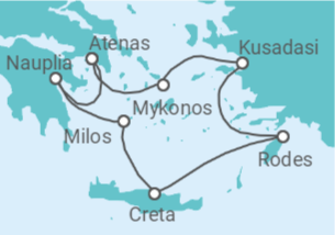 Itinerário do Cruzeiro Grécia, Turquia - Silversea