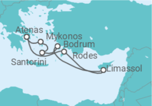 Itinerário do Cruzeiro Grécia, Chipre, Turquia - Royal Caribbean