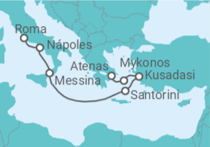 Itinerário do Cruzeiro De Roma a Atenas - Royal Caribbean