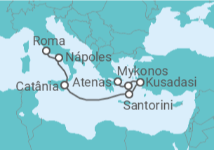 Itinerário do Cruzeiro Itália, Grécia, Turquia - Royal Caribbean