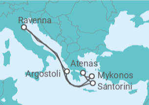 Itinerário do Cruzeiro Explorar as Ilhas Gregas IV - Royal Caribbean