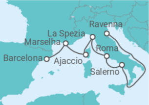 Itinerário do Cruzeiro Itália, França - Royal Caribbean