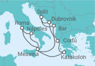 Itinerário do Cruzeiro Itália, Croácia, Grécia - Celebrity Cruises