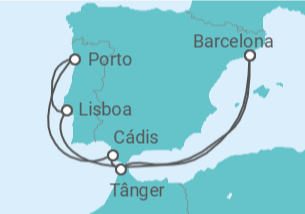 Itinerário do Cruzeiro Portugal, Espanha, Marrocos - Celebrity Cruises