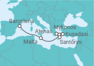 Itinerário do Cruzeiro Malta, Turquia, Grécia - Celebrity Cruises