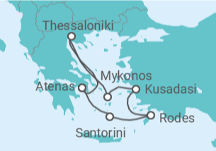 Itinerário do Cruzeiro Grécia, Turquia - Celebrity Cruises