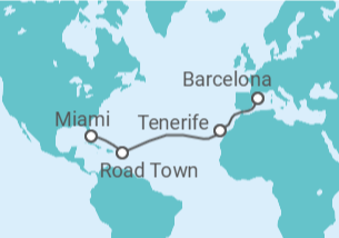 Itinerário do Cruzeiro Ilhas Virgens Britânicas, Espanha - MSC Cruzeiros