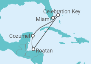 Itinerário do Cruzeiro México - Carnival Cruise Line