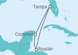 Itinerário do Cruzeiro México - Carnival Cruise Line