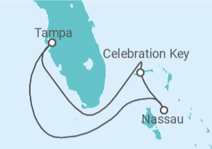 Itinerário do Cruzeiro Bahamas - Carnival Cruise Line