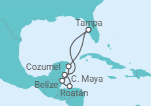 Itinerário do Cruzeiro México, Belize - Carnival Cruise Line