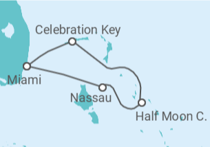 Itinerário do Cruzeiro Bahamas - Carnival Cruise Line
