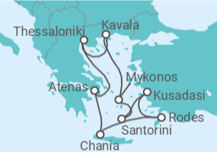 Itinerário do Cruzeiro Grécia, Turquia - Celebrity Cruises